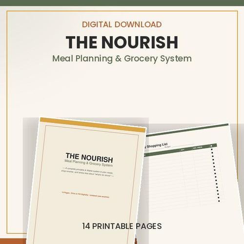 The 5:30 Fix Method: Nourish Meal Planning & Grocery System (Printable PDF)
