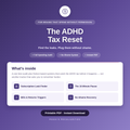 The ADHD Tax Reset: ADHD Budget Planner for Impulse Spending, Late Fees & Subscription Leaks (PDF)