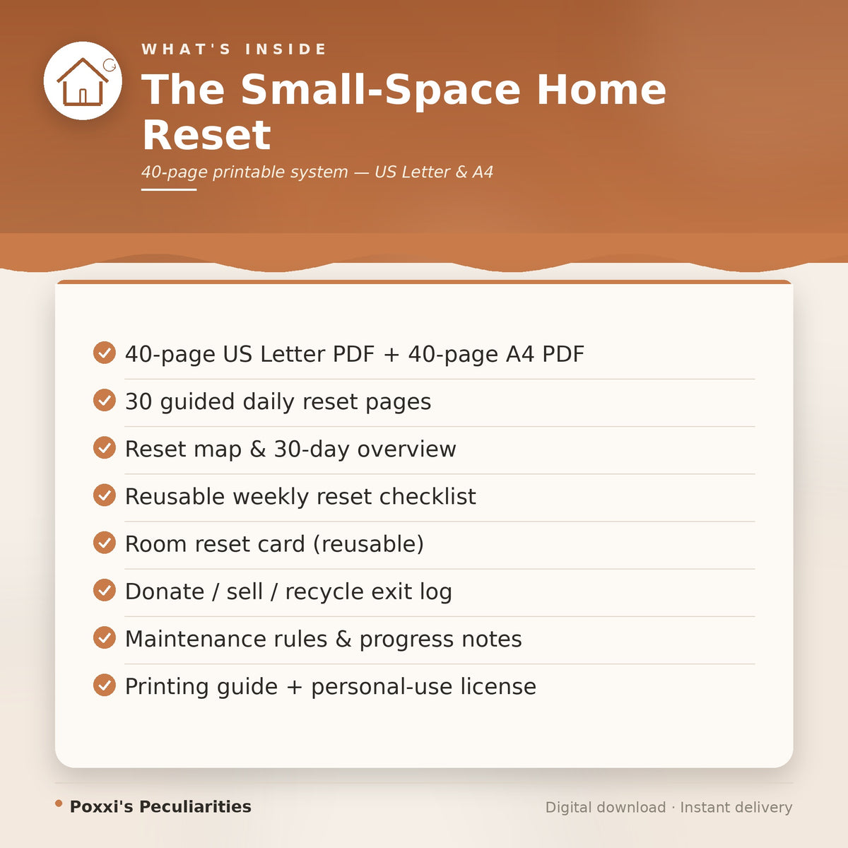 The One-Zone-at-a-Time Method: Small-Space Home Reset (Printable PDF)