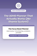 The Loose Grid Method: The Focus Reset Planner (Printable PDF)
