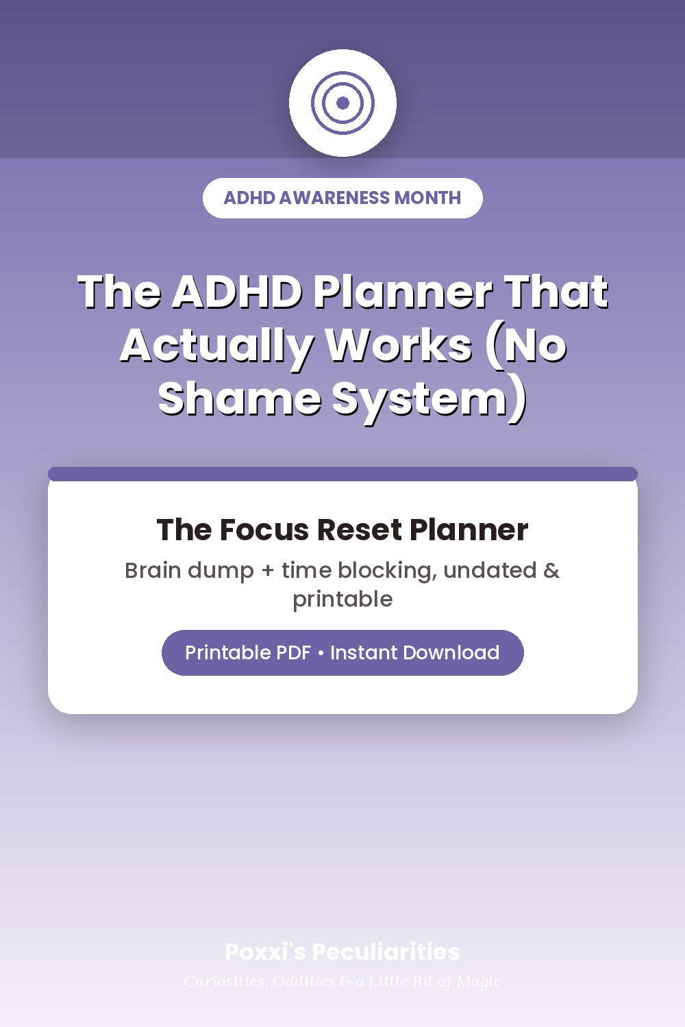 The Loose Grid Method: The Focus Reset Planner (Printable PDF)